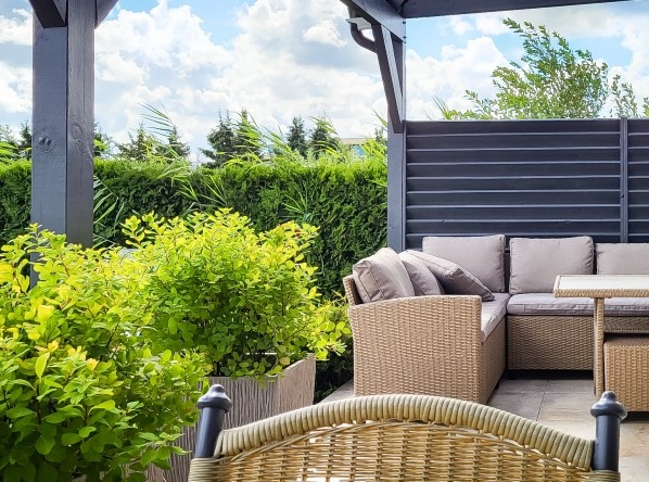 Willa Łubinowa wsp&oacute;lny taras zadaszony